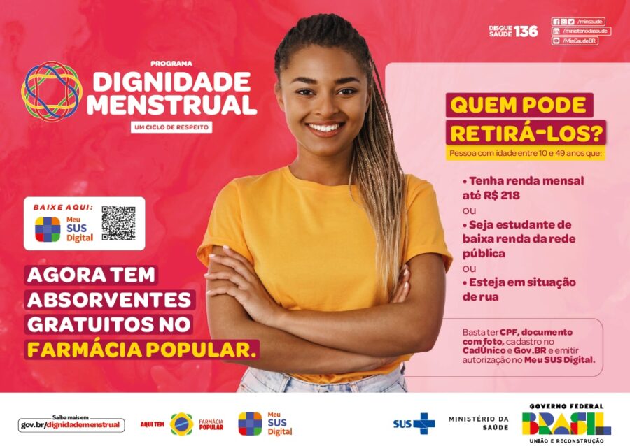 Absorventes gratuitos pelo SUS: Veja como garantir os seus